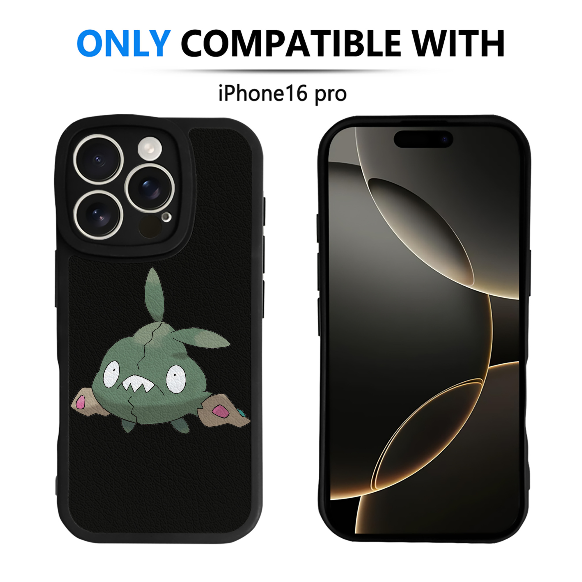 （画像用） ポケットモンスター Pokémon 【iPhone 16シリーズ対応】シリコンスマホケース（レザー調） 材質：シリコン